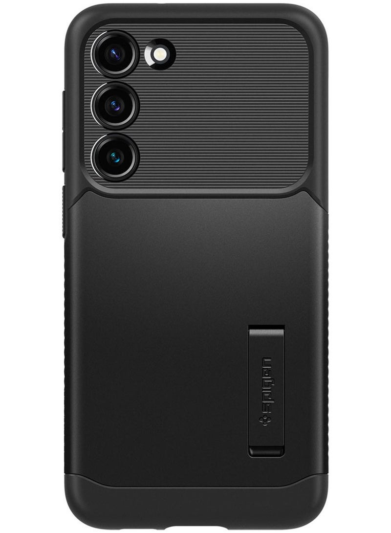 Spigen Slim Armor for Samsung Galaxy S23 Case Cover with Kickstand - Black - Image 3