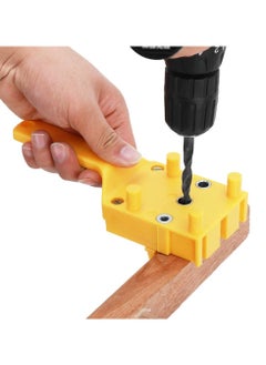 Y&D SYOSI, Handheld Dowel Jig, Hole Drilling Guider, Plastic Sleeve Woodworking Joiner Tool for Straight Holes Drilling, Round Wooden Tenon Splicing  - Image 5