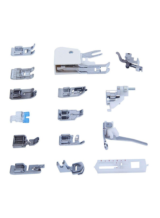 إسكدنيا مجموعة دواسات ضغط لماكينة الخياطة 15 في 1 فضي - Image 3