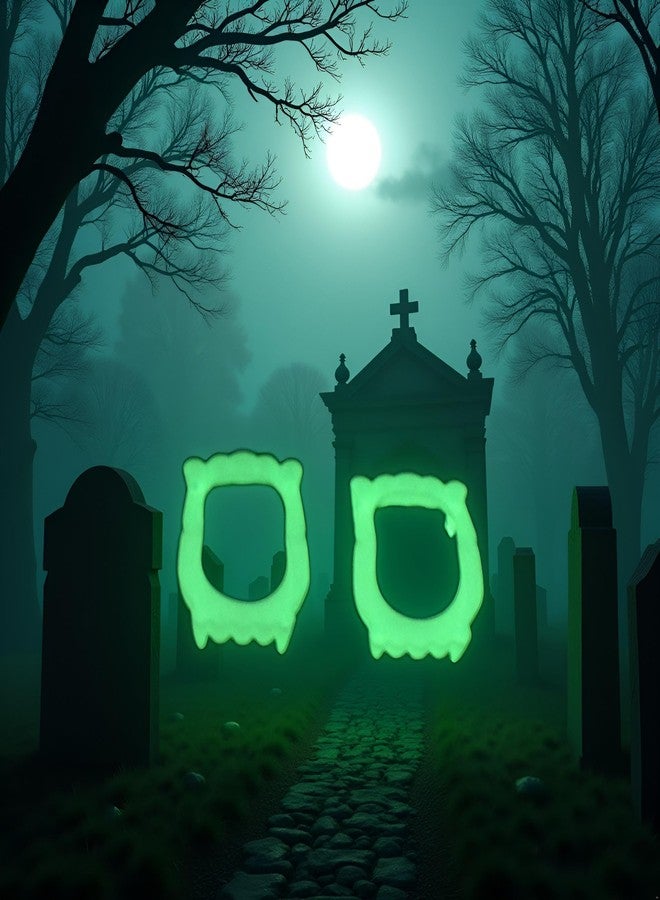 Labriciyon 2Pcs Green Vampire Teeth Fangs Glow in The Dark Plastic Fake Vampire Teeth Sharp Teeth Halloween Decor Luminous Dentures Gags and Practical Joke Ornaments,Gags and Practical,Novelty - Image 5