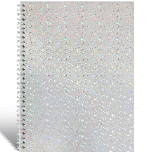 Dajino Large Reusable Sticker Book Collecting Album 8.5×11 Inch Sticker Storage Collection Organizer Book for Adult with 40 Sheets Letter Size Blank Release Paper and Holographic Cover (Little Star) - Image 1