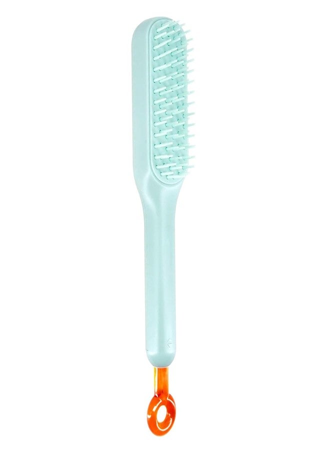 MAYCREATE® Self Cleaning Hair Brush for Women Detangling Air Cushion Bristle Comb Anti-static Hair Comb Travel Hair Styling Brush with One-Push Hair Removal Function and Comfortable Massage Design - Image 1
