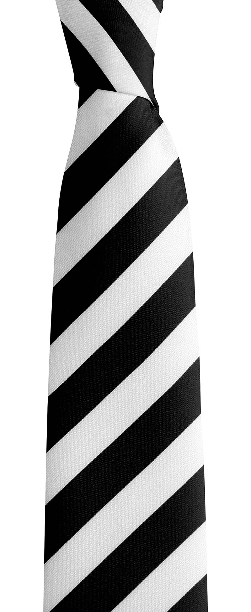 Man of Men Tie - Striped - Black & White - Image 2