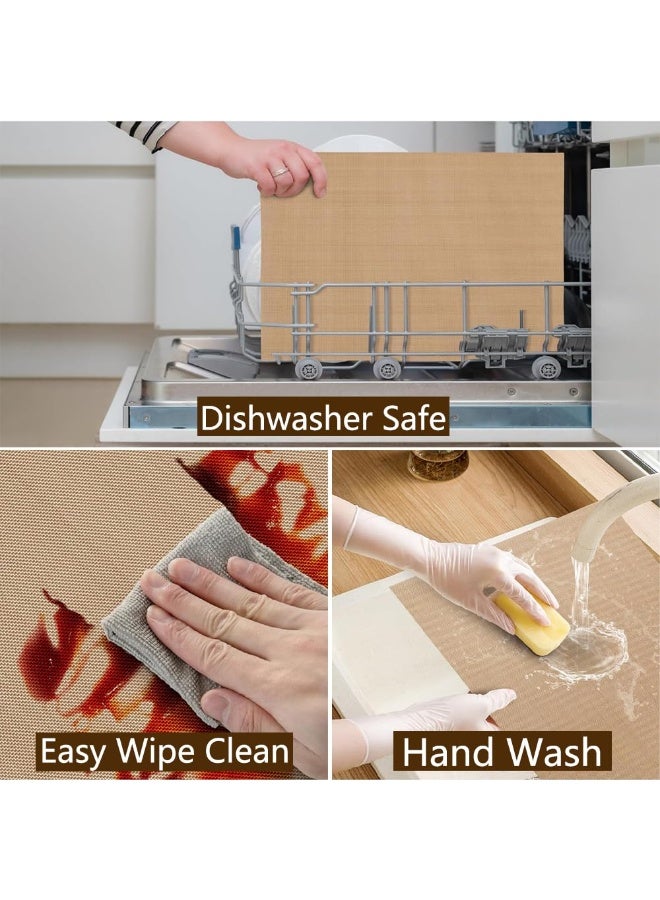 Chabeia Sheet Reusable Heat Resistant, 2pcs Roti Making Sheet, Waterproof Baking and Cooking Mat, Washable Roti Mat, Oven Mat, Barbecue Grill Mat (Pack of 2 Sheet, 40 * 30cm Each) - Image 3