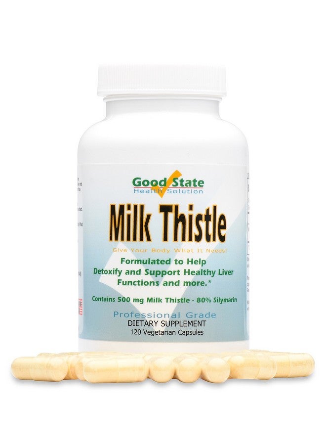 Good State Good State - Milk Thistle Extract - (500 mg) (80% silymarin) (120 veggie capsules)  - Image 1