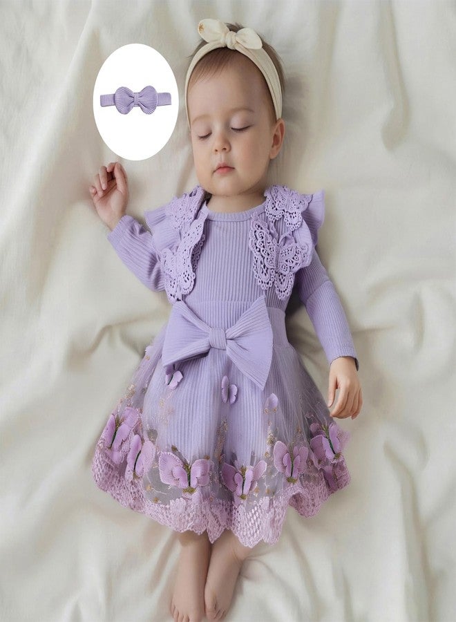 FOMOYUU Infant Newborn Baby Girl Romper Lace Tutu Dress Clothes Christmas Xmas Outfit Fall Winter Outfits Long Sleeve - Image 5