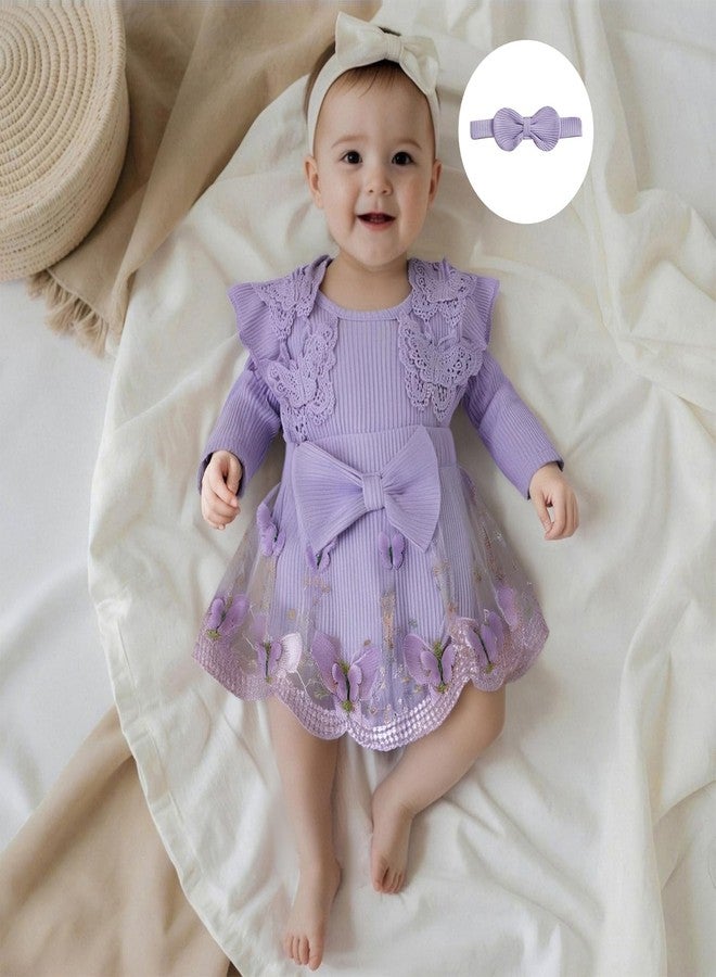 FOMOYUU Infant Newborn Baby Girl Romper Lace Tutu Dress Clothes Christmas Xmas Outfit Fall Winter Outfits Long Sleeve - Image 4