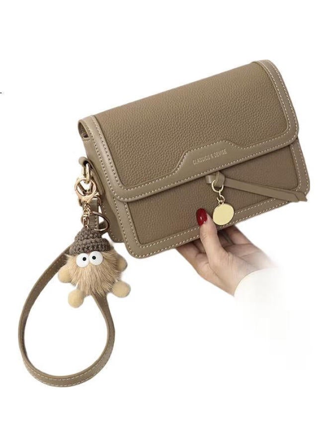 Viney Cowhide Crossbody Bag Women'S Fashion Small Square Bag Lightweight Single Shoulder Bag Birthday Gift High-End Feeling For Girlfriend Wife - Image 3