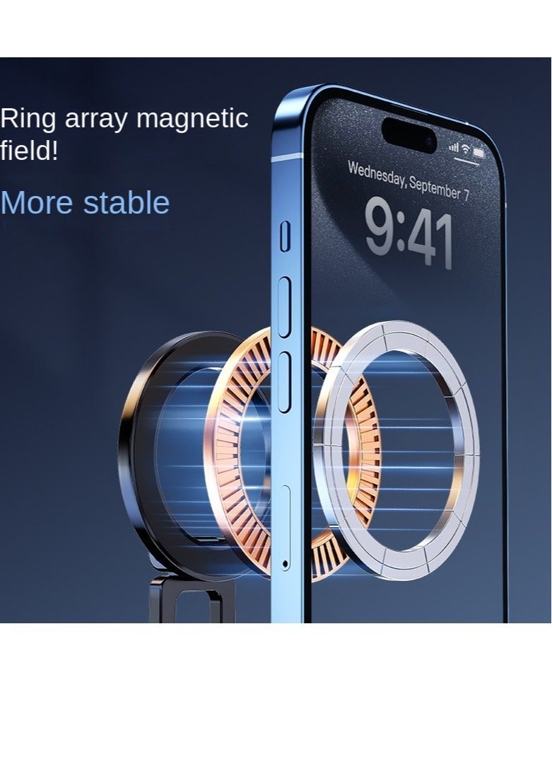 عام New Car Magnetic Phone Holder Vacuum Suction Cup Car Navigation Swivel Folding High-end Stand - Image 3