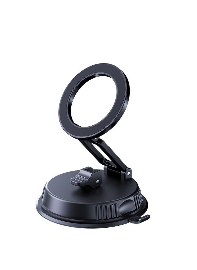 عام New Car Magnetic Phone Holder Vacuum Suction Cup Car Navigation Swivel Folding High-end Stand - Image 1