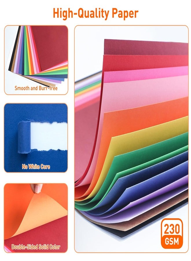 MAXECHO 15 Pcs 13.5" x 17.1" Poster Board Paper Assorted Colored Posterboard 230 GSM Thick Blank Smart Vision Boards for School Drawing Art Craft DIY Party Decorations Science Fair Board Supplies - Image 3