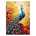 PPuzzling Vintage Peacock Puzzles for Adults 1000 Pieces Colorful Bird Art Garden Jigsaw Puzzles Gradient Flower Animal Puzzles as Peacock Decor - Image 2