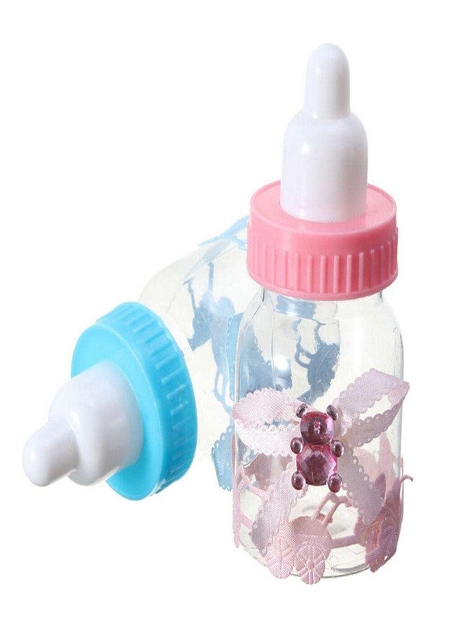 Atpata Funky Mini Baby Bottles (7cms) for Dry Fruit Candy Box/Gifts Decorations/Baby Shower Baby Arrival Feeding Bottle/Party Decor (12pcs. Pink Baby Girl Bottles) - Image 5