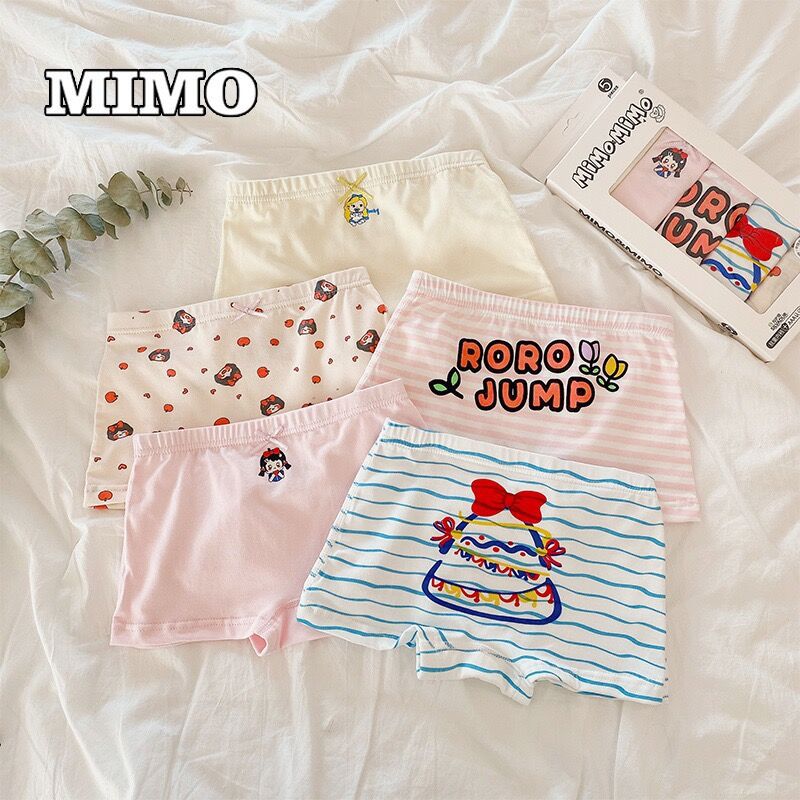 MIMO MIMO childrens underwear girls boxer shorts boys baby cute boxer shorts cartoon INS style wholesale MIMO313 (girls) 