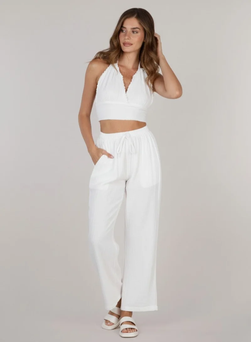 جاست نيتشر سراويل مستقيمة الساق بقصّة مريحة