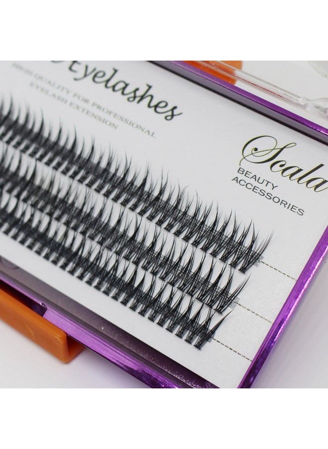 Bodermincer BODERMINCER 8mm,10mm,12mm,14mm,16mm Fish Tail False Lashes 120pcs Handmade Luxury Mink Premade Lash 5D Volume Fans Individual Eyelash Extensions (16mm)  - Image 5