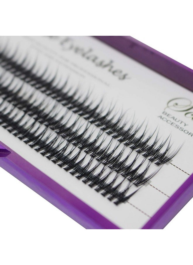 Bodermincer BODERMINCER 8mm,10mm,12mm,14mm,16mm Fish Tail False Lashes 120pcs Handmade Luxury Mink Premade Lash 5D Volume Fans Individual Eyelash Extensions (16mm)  - Image 1