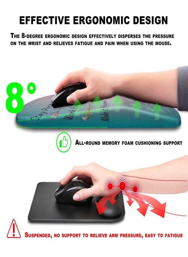 KUOSGM Mouse Pad Wrist Support, Ergonomic Mouse Pad with Massage Dot, Comfortable Computer Mouse Pad for Laptop, Wrist Rest Pain Relief Mousepad with Non-Slip PU Base for Office & Home, 12 x 8 in - Image 5