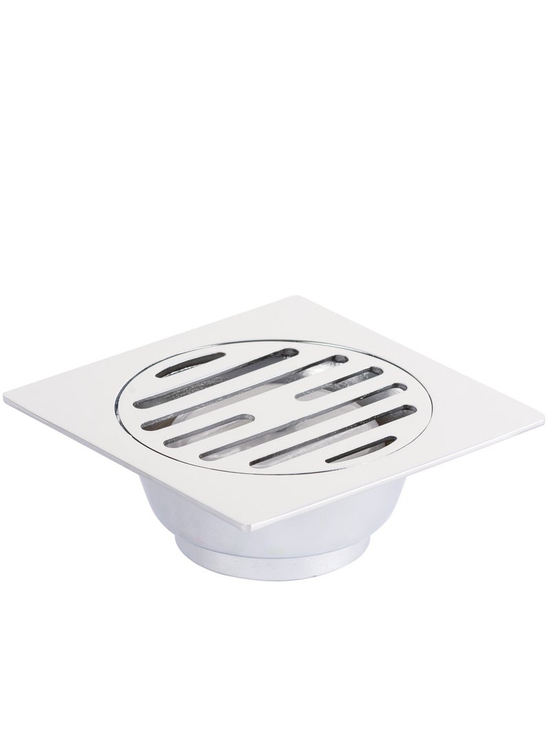 LOFT FLOOR/SHOWER DRAIN WITH VERTICAL OUTLET 100X100 SS