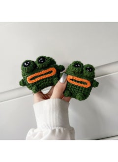 Airpods 4 Headphone Protective Case Cartoon Plush Doll For Apple1/2/3 Gen Pro Wireless Bluetooth Soft-Color:Plush Soft Shell-green Frog-Model:Airpods 4 (protective Case)