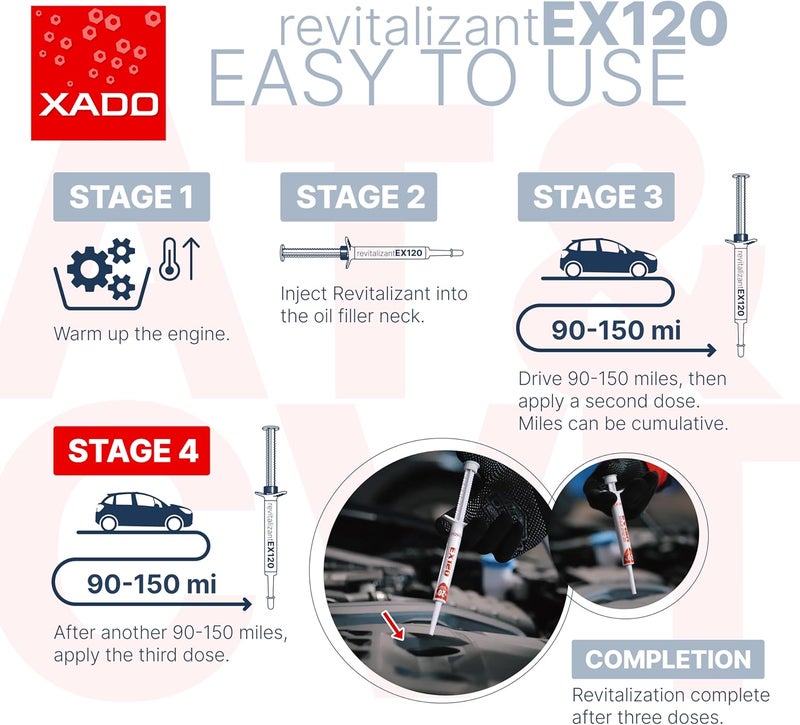 Xado XA 10035 Revitalizant EX120 for Gas and LPG Engines - Image 5