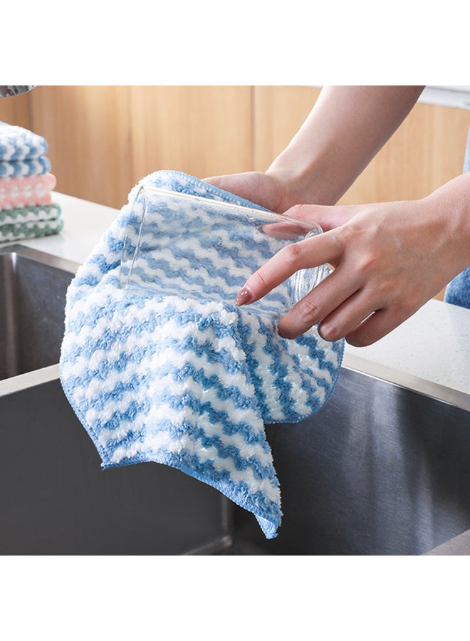 MR. Miaoran 10-pack Coral Fleece Cleaning Cloths, Kitchen Dishwashing Cloths, Scouring Pads, Hand Towels, Household Cleaning Cloths, Easy To Clean - Image 5