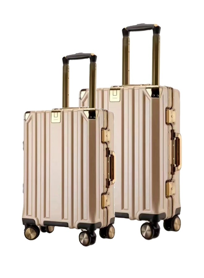NKX Durable Hard Shell Trolley Suitcase with 4 Spinner Wheels 20/24 Inches  - Image 1