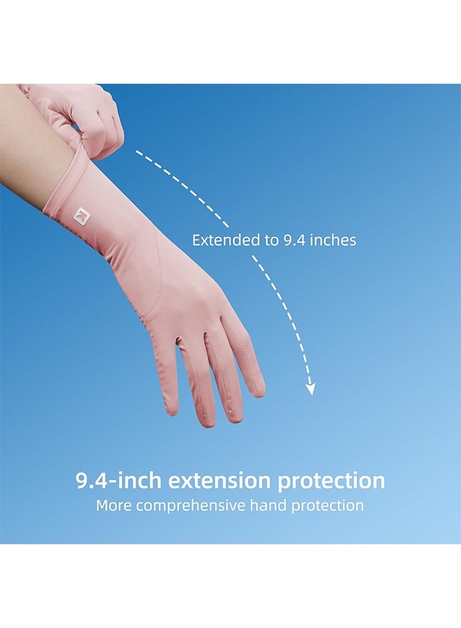 Driving Gloves Women Sun UV Protection,Breathable Non Slip Full Finger Cycling Gloves for Hiking Golfing Riding - Image 3