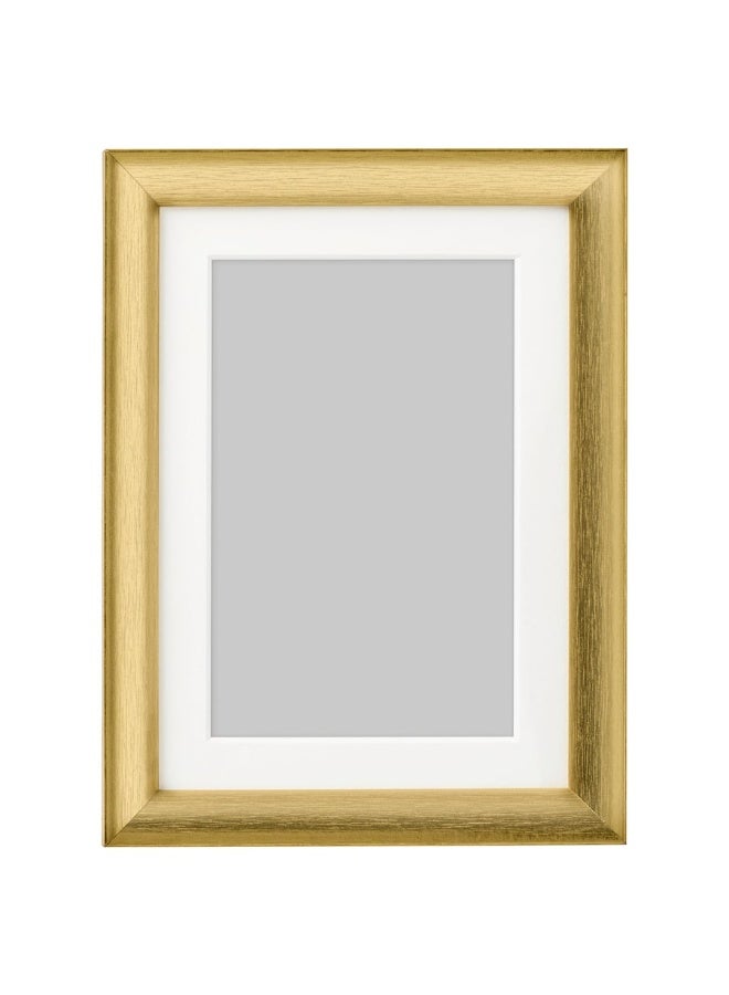إطار صور ذهبي 13×18 سم، إطار صور أنيق، إطار عرض جداري وطاولة مزخرف - Image 1