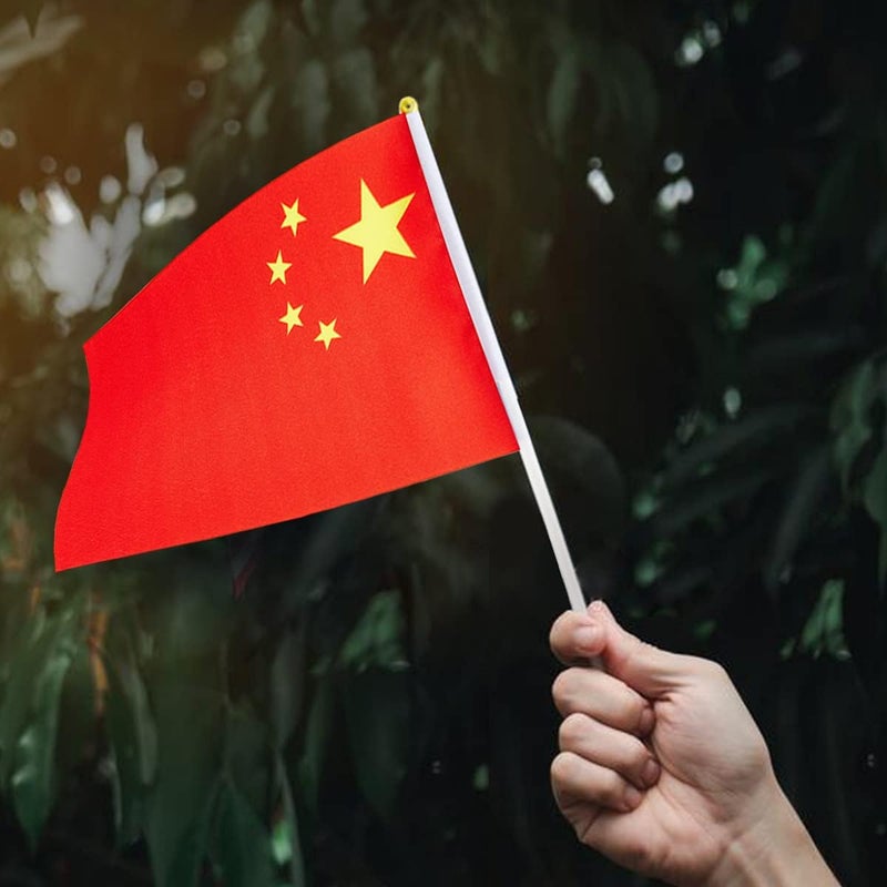 mflagperft China Flag Chinese Flag, Small Mini Handheld China Flags on Stick, Ideal for Party Parades Sports Events Patriotic Festival Decorations - Image 5