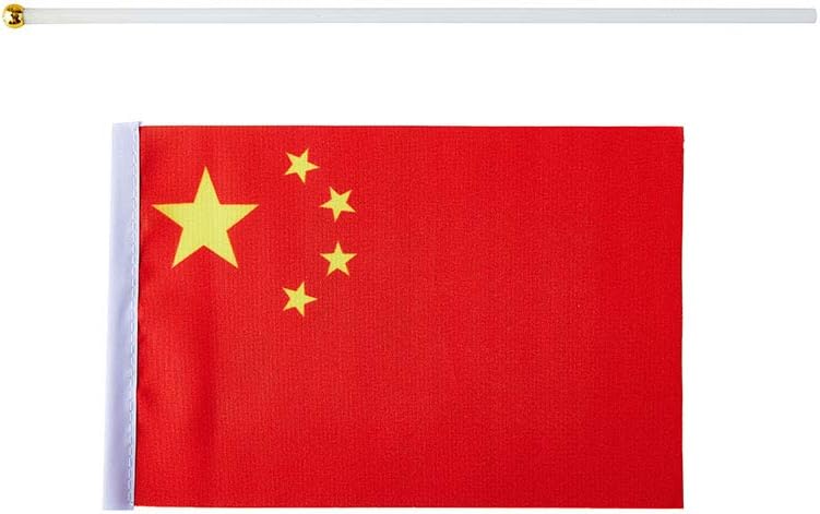 mflagperft China Flag Chinese Flag, Small Mini Handheld China Flags on Stick, Ideal for Party Parades Sports Events Patriotic Festival Decorations - Image 3