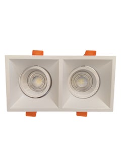Megaman Double Spot Light Frame Movable Square GU10 MQTL1126 F80 AL - White  - Image 2