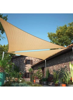 Pamukkale Branda Pamukkale Canvas Triangle Beige Canopy Awning Net 3.6 x 3.6 x 3.6  - Image 1