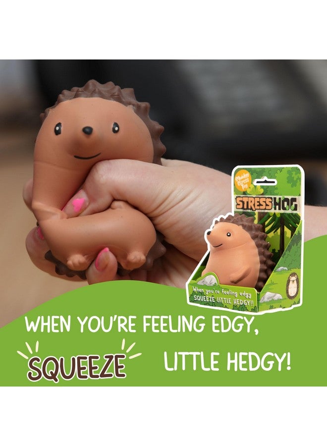 Boxer Gifts Stress Hog Toy - Unique Stress Balls For Adults & Teenagers | Squishy Fidget Toys For Anxiety - Cool Desk Accessories | Cute Hedgehog Gifts & White Elephant For Co-Workers - Image 3