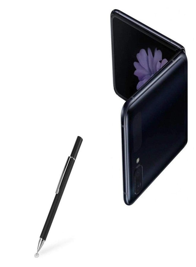BoxWave Stylus Pen Compatible with Samsung Galaxy Z Flip - FineTouch Capacitive Stylus, Super Precise Stylus Pen - Jet Black - Image 1
