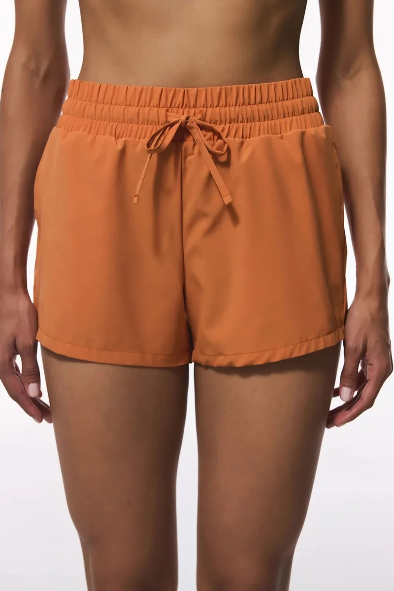 Penti PENTI Felix Tie Detail Poplin Mini Swim Shorts