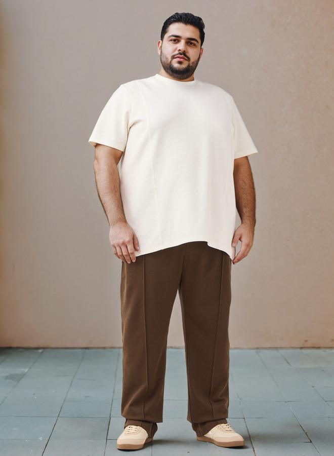 Splash FAV Plus Size Regular Fit Textured T-shirt - Image 2