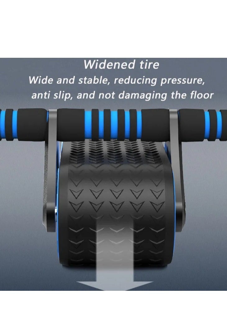 GULFLINK Comfortable Abdominal Roller Ab Wheel Fitness Home Gym Workout Equipment Plastic Wheels Exercise Sliders Muscle Trainer Blue  - Image 4