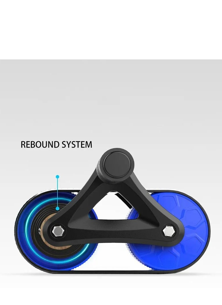 GULFLINK Comfortable Abdominal Roller Ab Wheel Fitness Home Gym Workout Equipment Plastic Wheels Exercise Sliders Muscle Trainer Blue  - Image 2