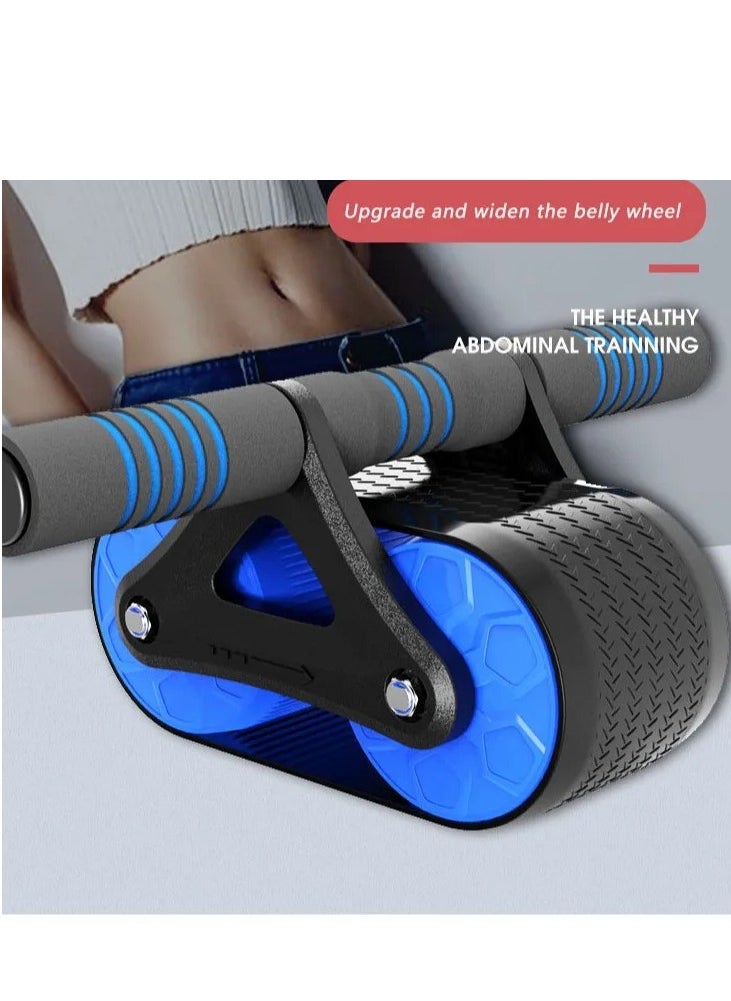 GULFLINK Comfortable Abdominal Roller Ab Wheel Fitness Home Gym Workout Equipment Plastic Wheels Exercise Sliders Muscle Trainer Blue  - Image 3