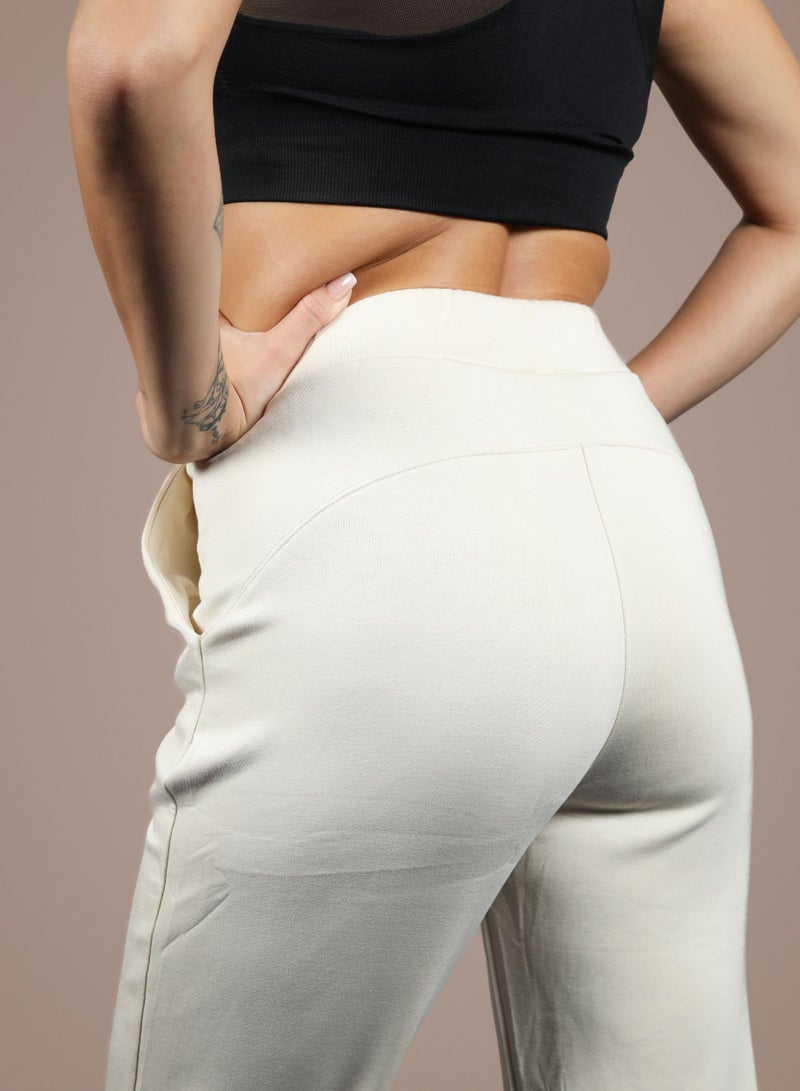 THUGFIT VelocityVibe Ladies JoggerS/Pants - Beige - Image 4
