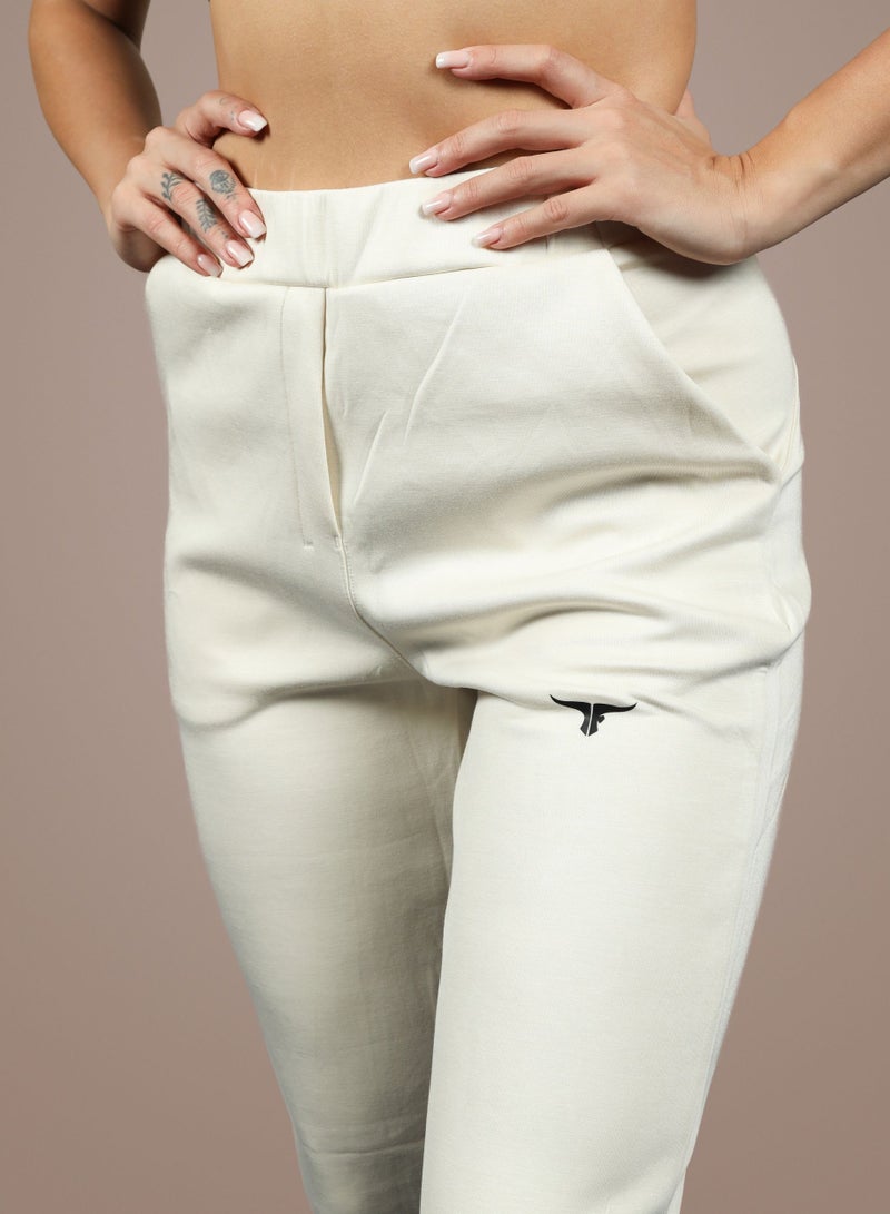 THUGFIT VelocityVibe Ladies JoggerS/Pants - Beige - Image 3