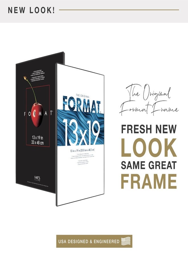 MCS Format 13x19 Picture Frame Black, Vertical & Horizontal Wall Hanging Large Picture Frame for Photos & Art Prints (1-Pack) - Image 2