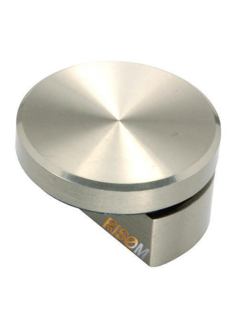 RISEOM RiseOm Half Round Mirror Holder Bracket Silver Pack of 4 12mm  - Image 2