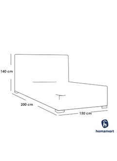 Homzmart Swedish Wood and Velvet Queen Bed 150×200×140 cm - Light Purple  - Image 2