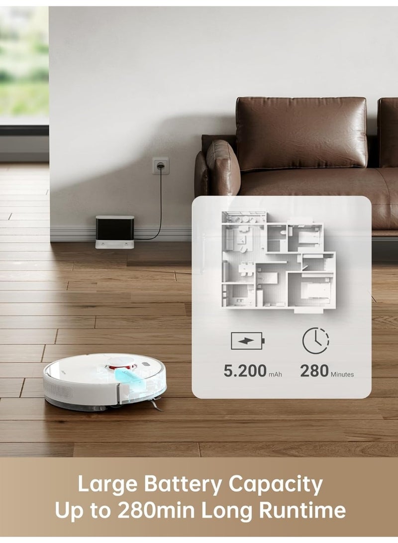 dreame D10s Robot Vacuum Cleaner and Mop, 5000Pa Power Suction, LDS Navigation, Up to 280 Minutes Runtime, App Control, AU Model - Image 3