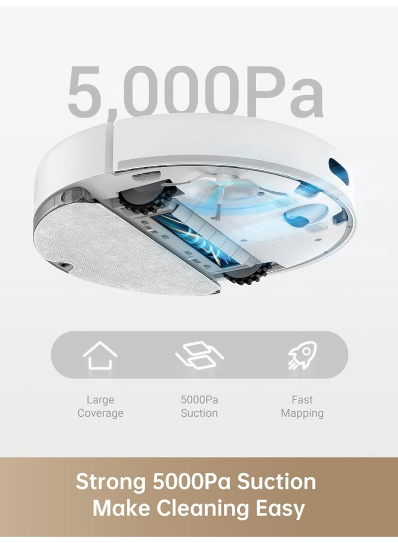 dreame D10s Robot Vacuum Cleaner and Mop, 5000Pa Power Suction, LDS Navigation, Up to 280 Minutes Runtime, App Control, AU Model - Image 5