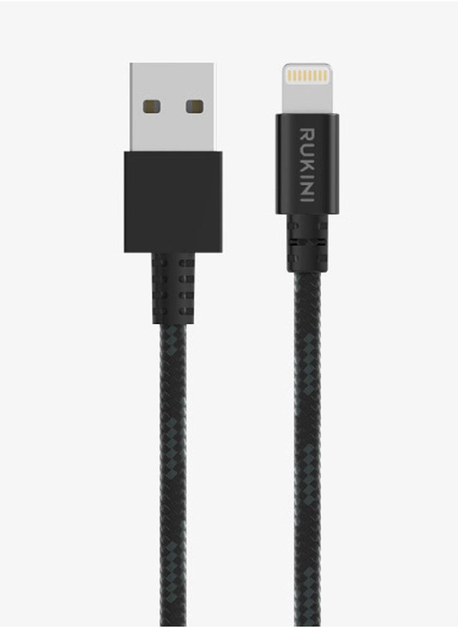 RUKINI Rokini cut-resistant fabric iPhone cable - Apple certified - size 20 cm 