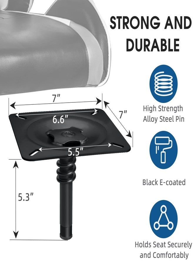 CLLOMAGY 3/4" Pin Seat Mount - Zinc Plated Steel - Image 3