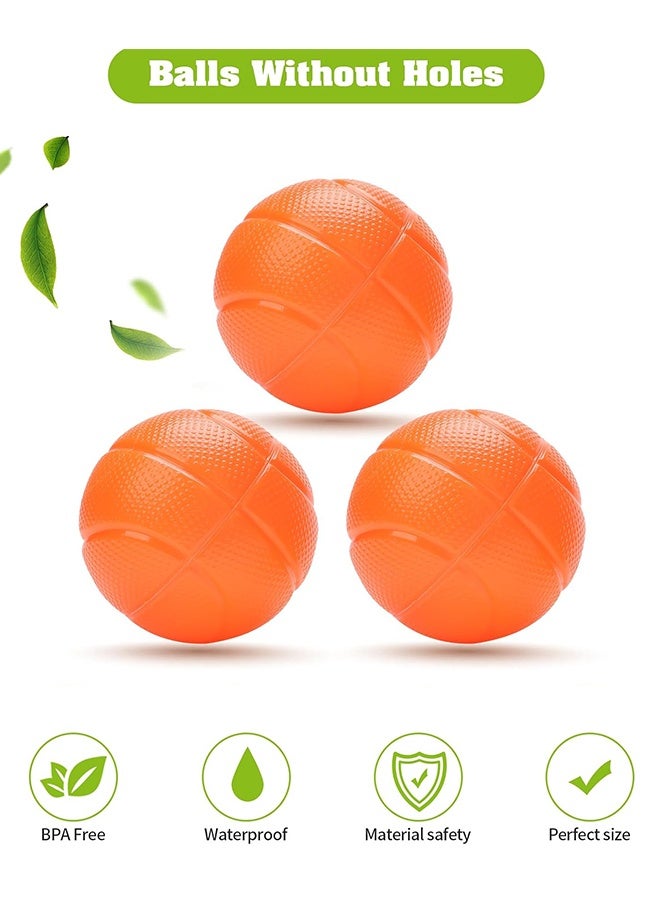 أورجنيزر ألعاب الحمام - طوق كرة السلة في حوض الاستحمام للأطفال الصغار - ألعاب الحمام وألعاب الاستحمام للأطفال من سن 4 إلى 8 سنوات، طوق كرة السلة بأكواب الشفط ومجموعة 3 كرات بدون ثقوب للأولاد والبنات - Image 3